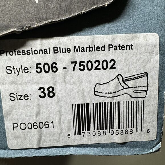 Dansko Vegan Volley Chino Palm Women EU 38 US 7.5-8 Red Canvas Slip On Clogs EUC - Picture 12 of 13